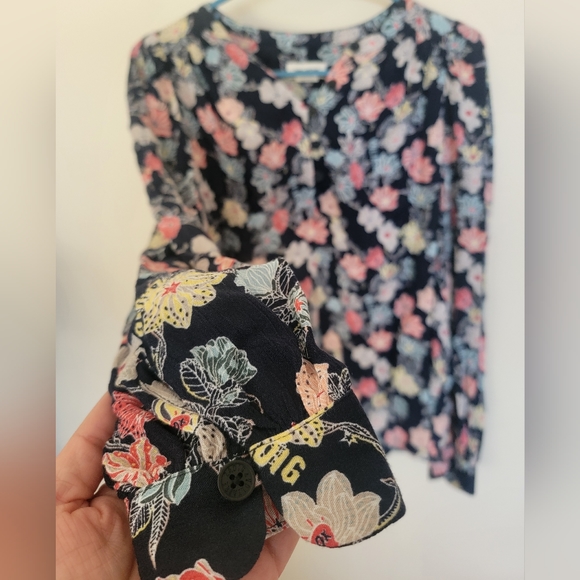 Zadig & Voltaire Tifany Top Flowers Print Blouse Size Small - Picture 7 of 9